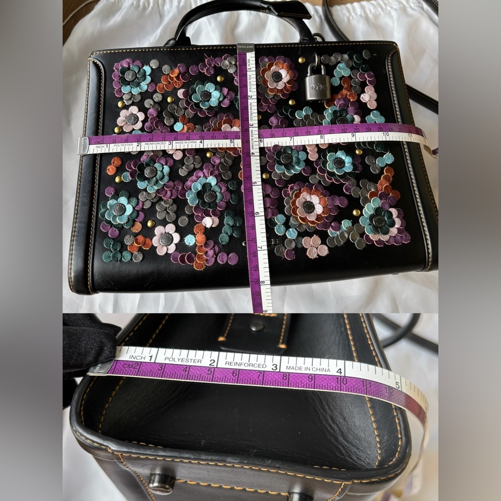 COACH Zoe Carryall Bag With Leather Sequins - Picture 16 of 16